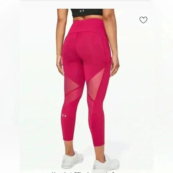 LULULEMON x BARRYS Stronger As One Tight 25" Size 4 Ruby Red - Picture 2 of 12